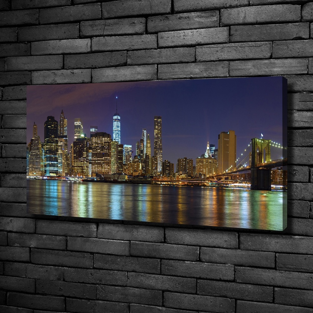 Canvas wall art Manhattan at night