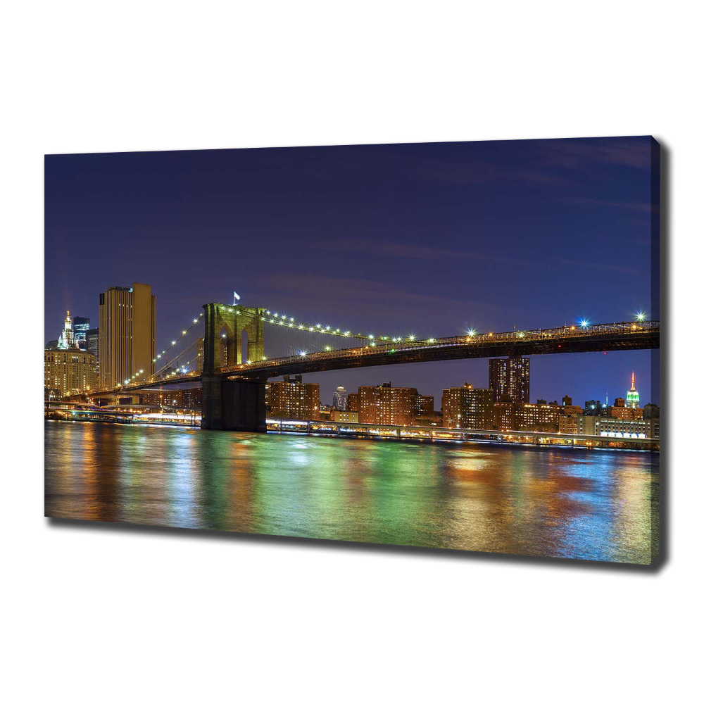 Canvas wall art Manhattan at night