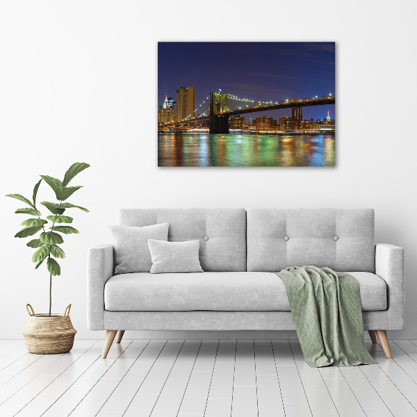 Canvas wall art Manhattan at night