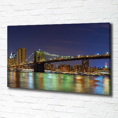 Canvas wall art Manhattan at night