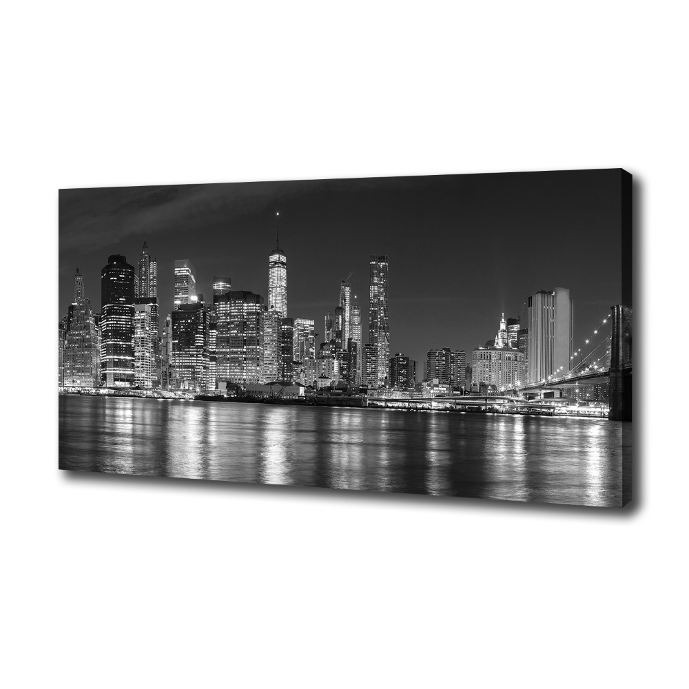 Canvas wall art Manhattan at night