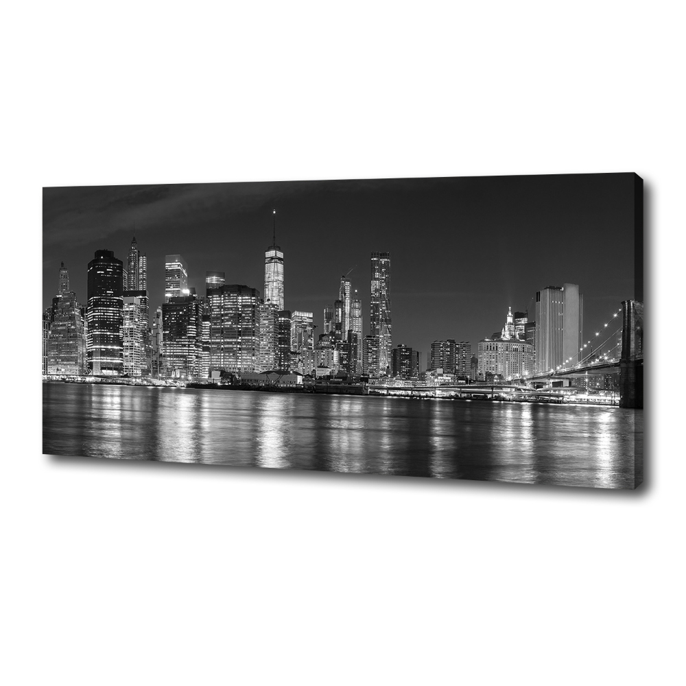 Canvas wall art Manhattan at night