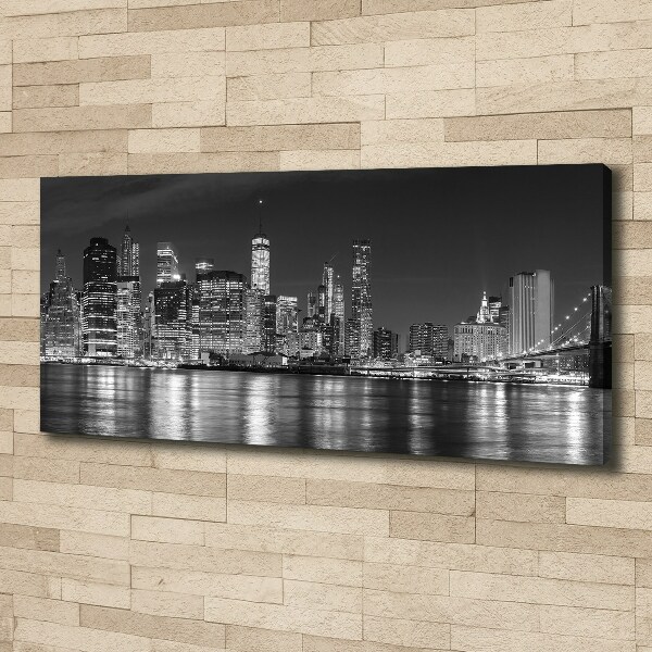 Canvas wall art Manhattan at night