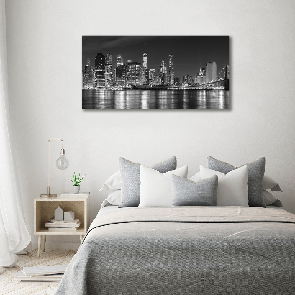 Canvas wall art Manhattan at night