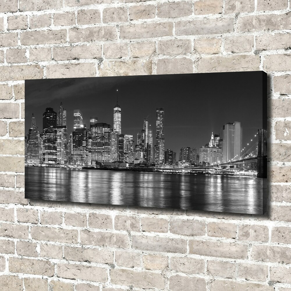 Canvas wall art Manhattan at night