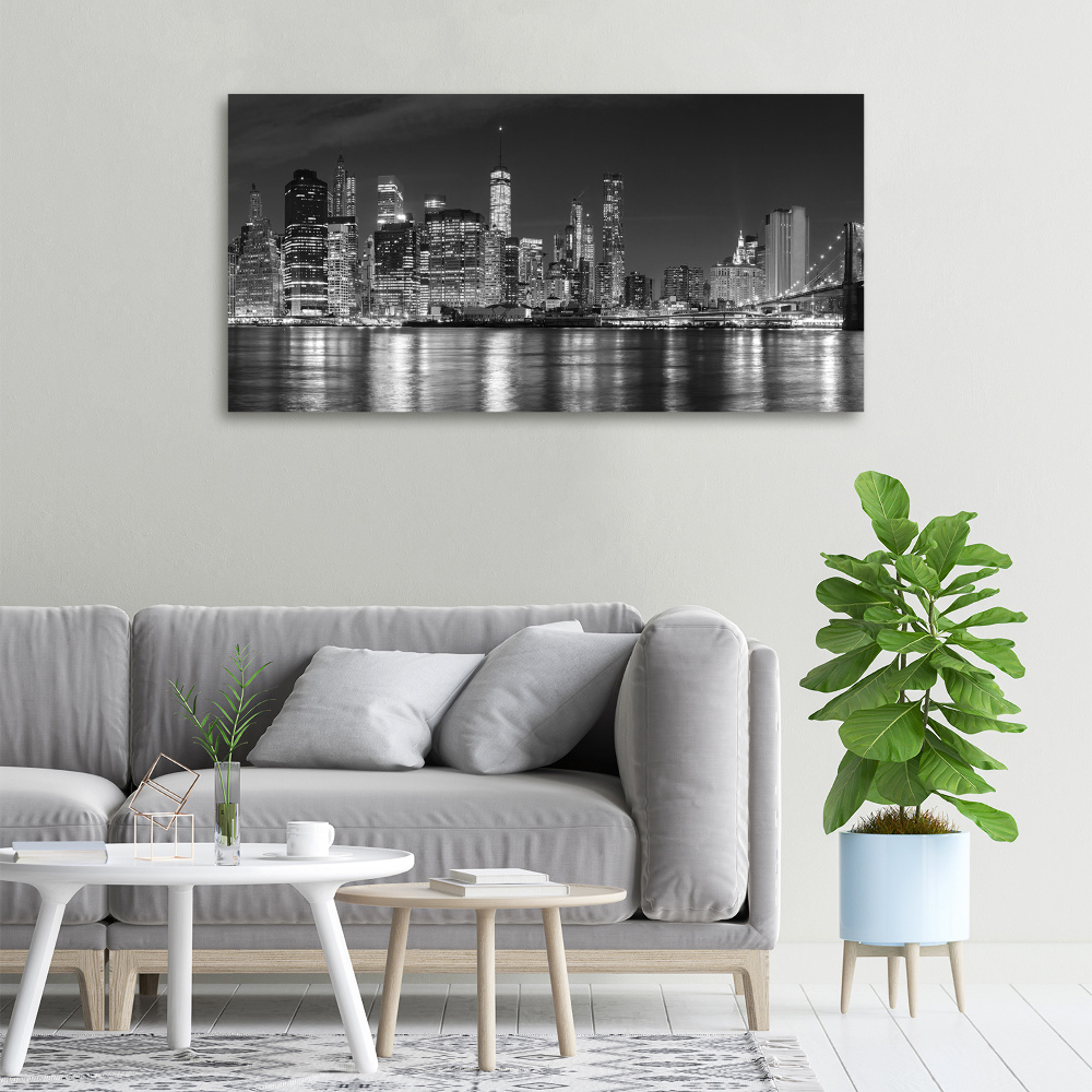 Canvas wall art Manhattan at night