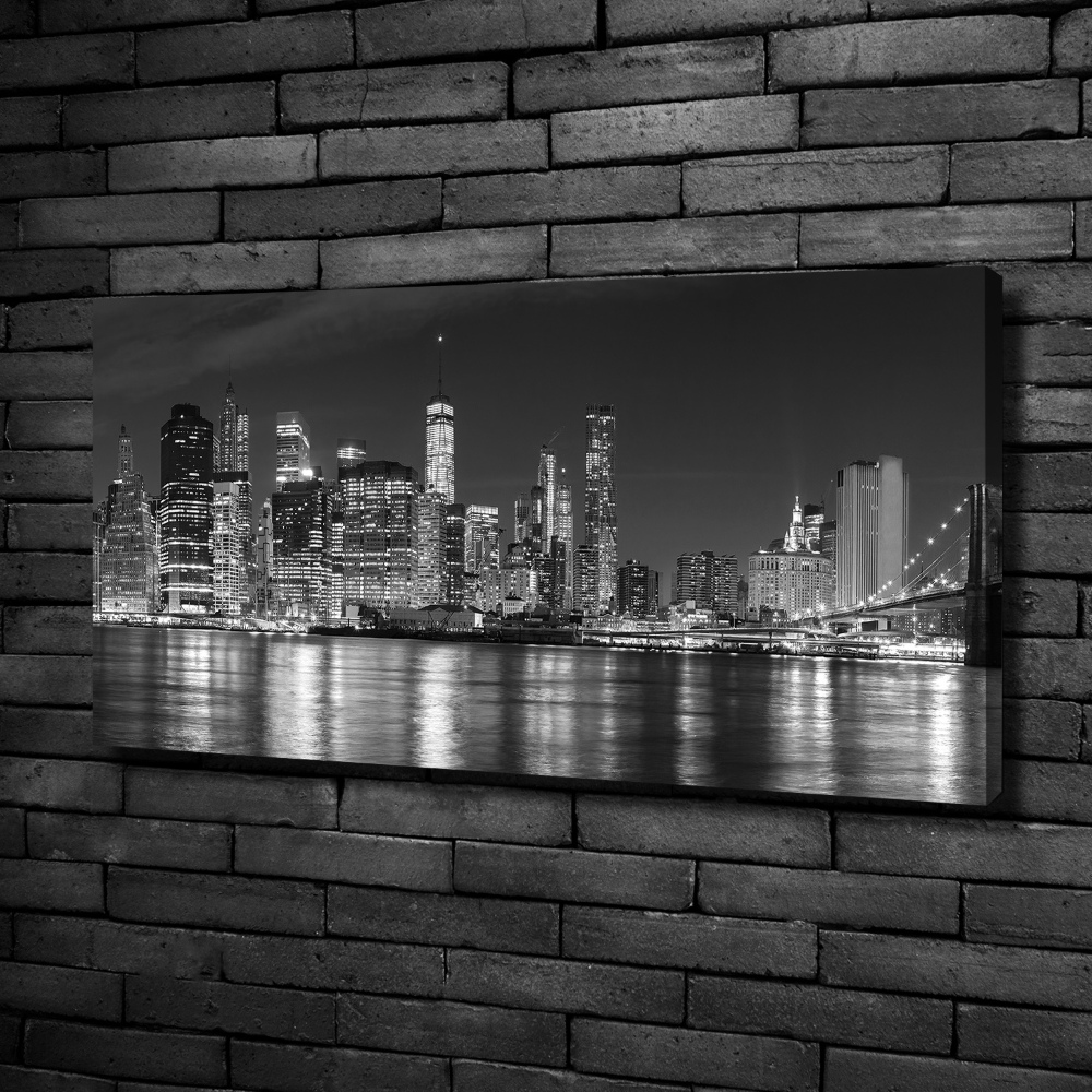 Canvas wall art Manhattan at night