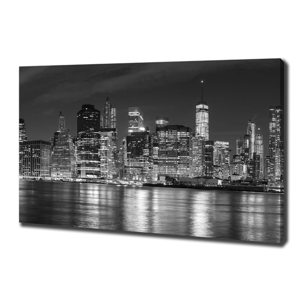 Canvas wall art Manhattan at night