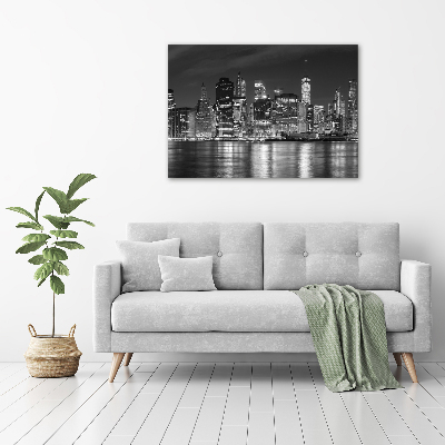 Canvas wall art Manhattan at night