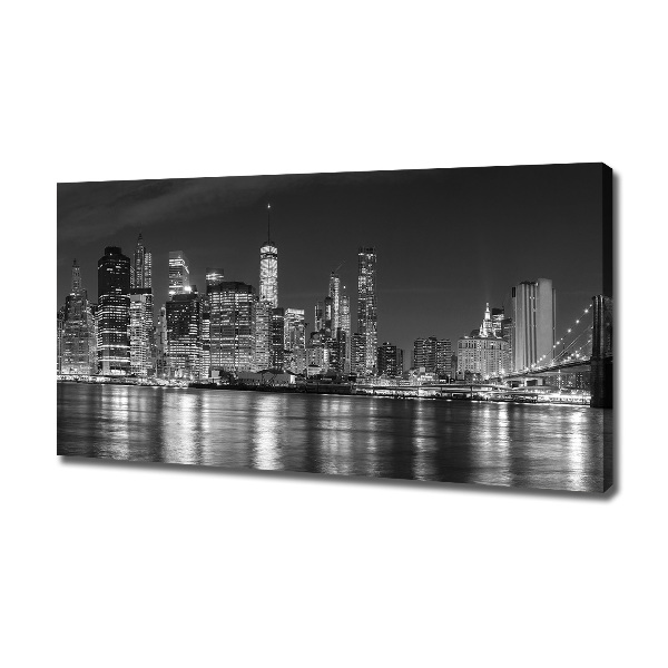 Canvas wall art Manhattan at night