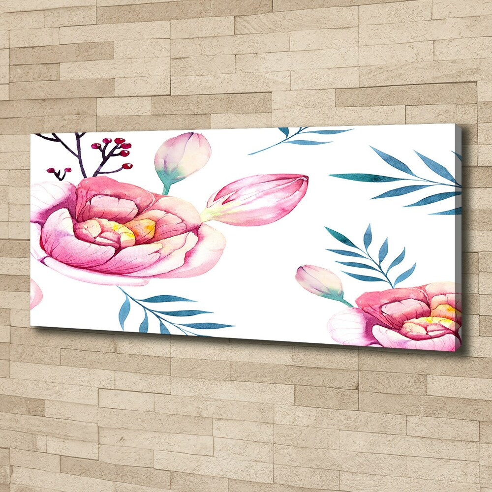 Canvas wall art Floral pattern