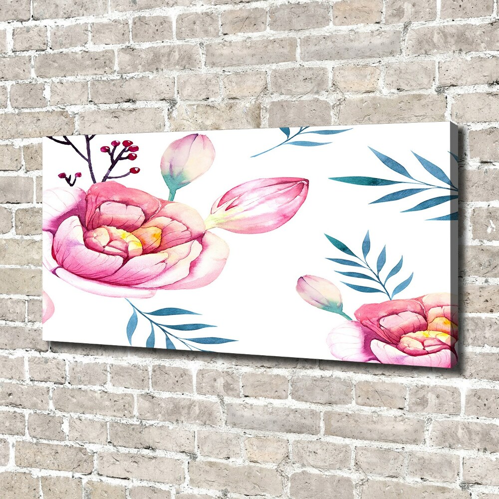 Canvas wall art Floral pattern