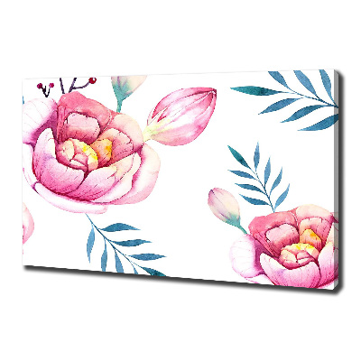 Canvas wall art Floral pattern