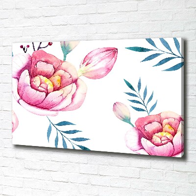 Canvas wall art Floral pattern