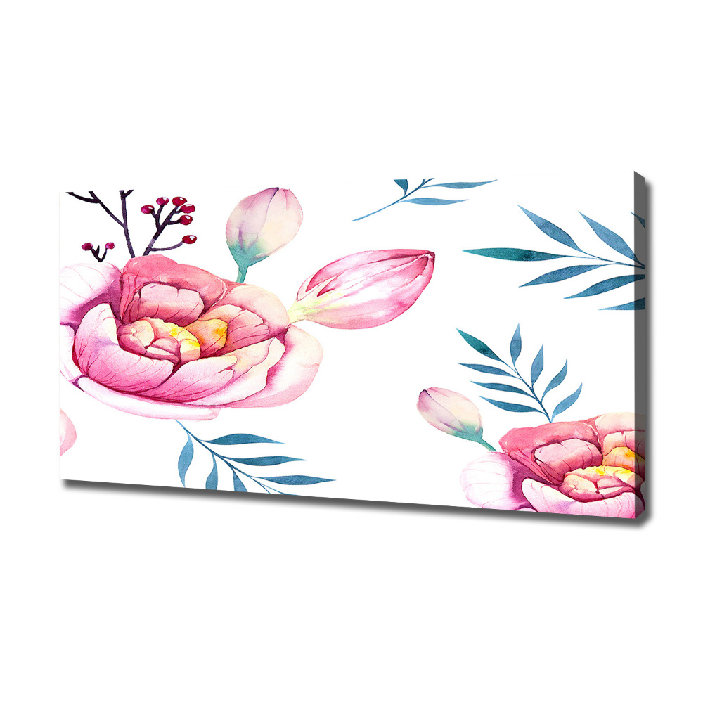 Canvas wall art Floral pattern