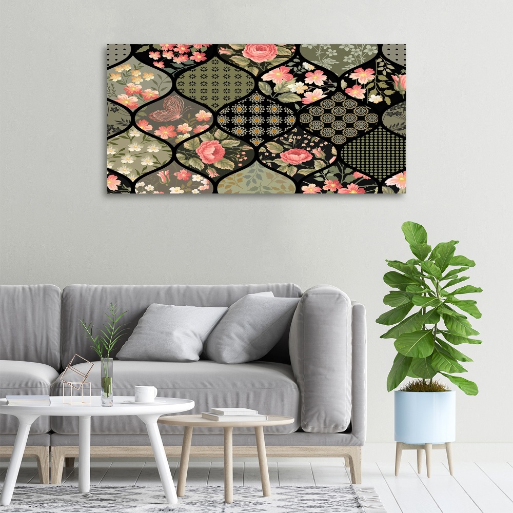 Canvas wall art Floral pattern