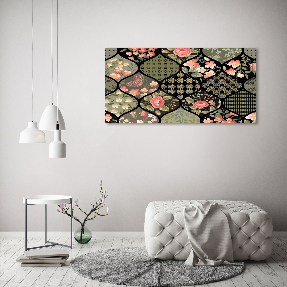 Canvas wall art Floral pattern