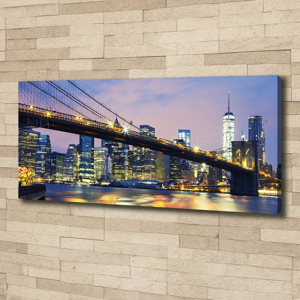 Canvas wall art Brooklyni bridge