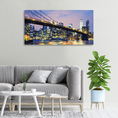 Canvas wall art Brooklyni bridge