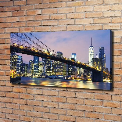 Canvas wall art Brooklyni bridge