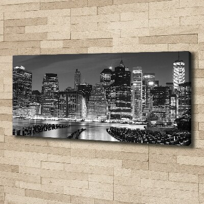 Canvas wall art Manhattan at night