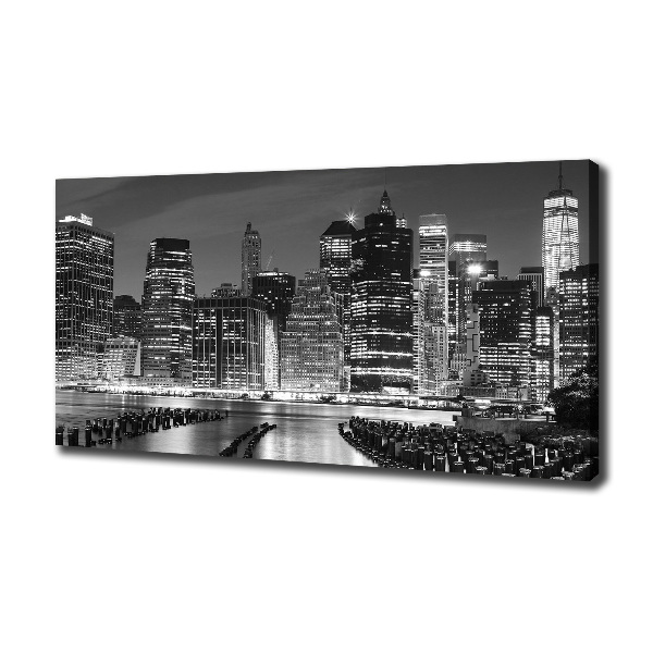 Canvas wall art Manhattan at night