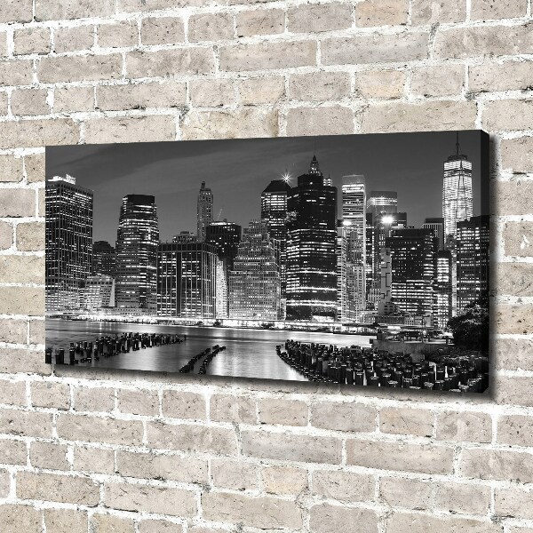 Canvas wall art Manhattan at night