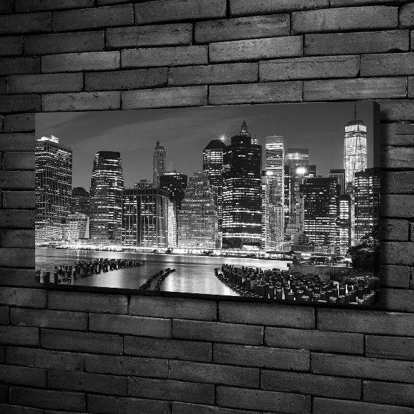 Canvas wall art Manhattan at night