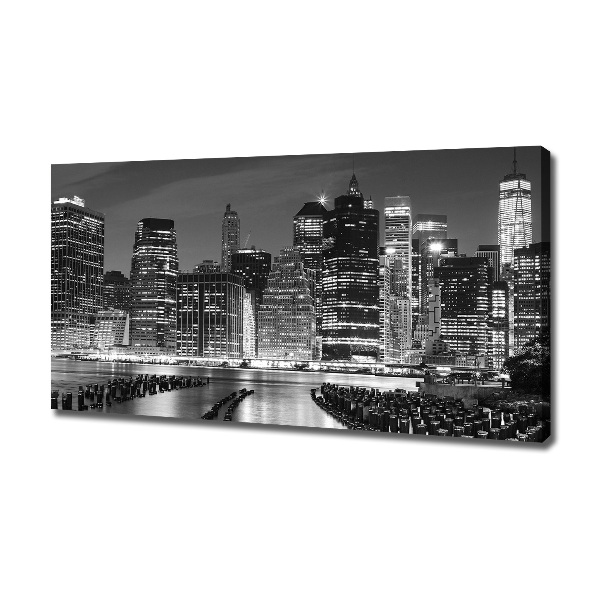 Canvas wall art Manhattan at night