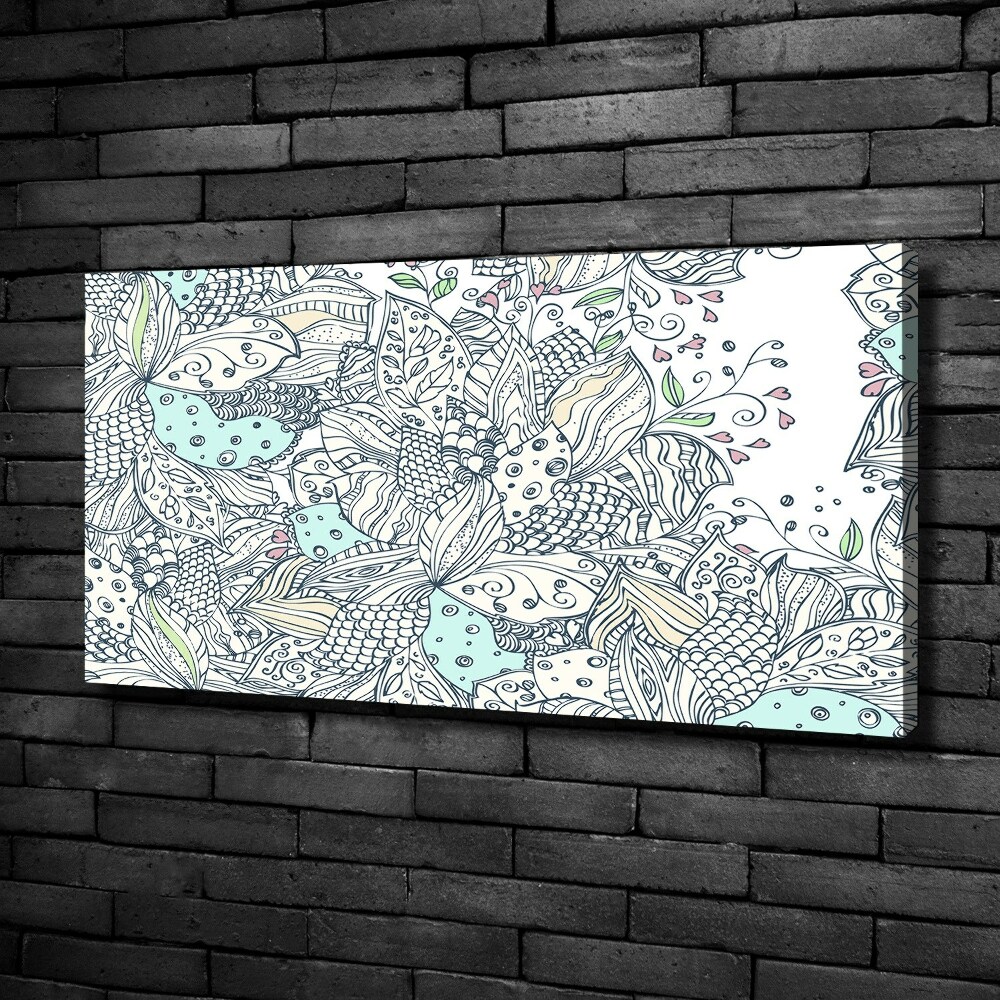 Canvas wall art Floral pattern