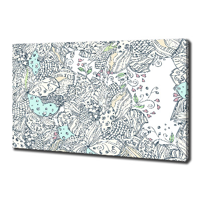 Canvas wall art Floral pattern