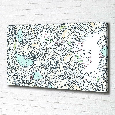 Canvas wall art Floral pattern