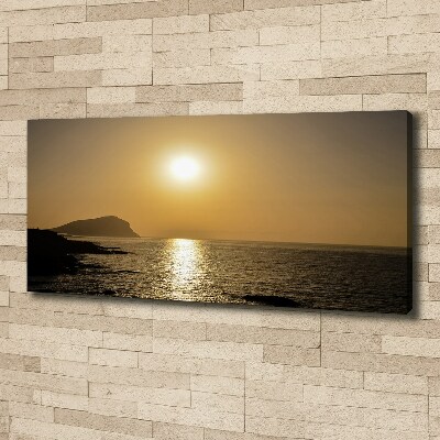 Canvas wall art Sunset sea