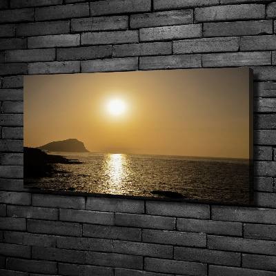 Canvas wall art Sunset sea