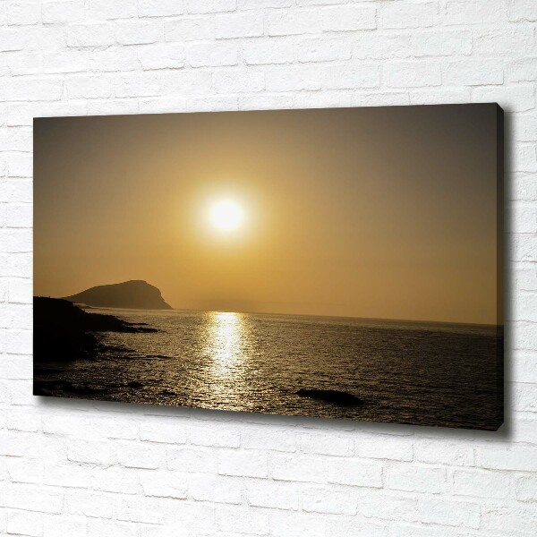 Canvas wall art Sunset sea