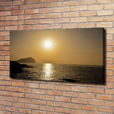 Canvas wall art Sunset sea