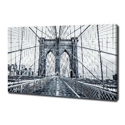 Canvas wall art Brooklyni bridge