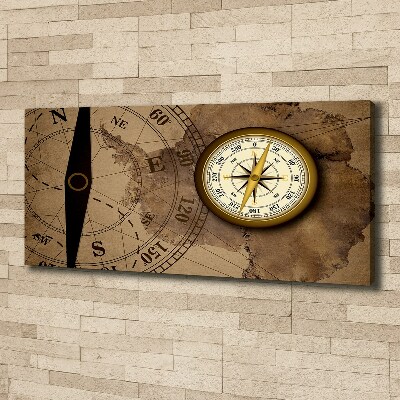 Canvas wall art Compass