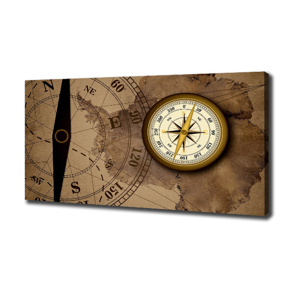 Canvas wall art Compass