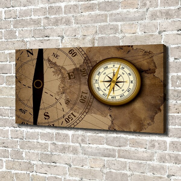 Canvas wall art Compass