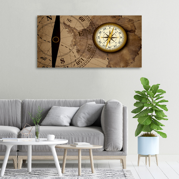 Canvas wall art Compass