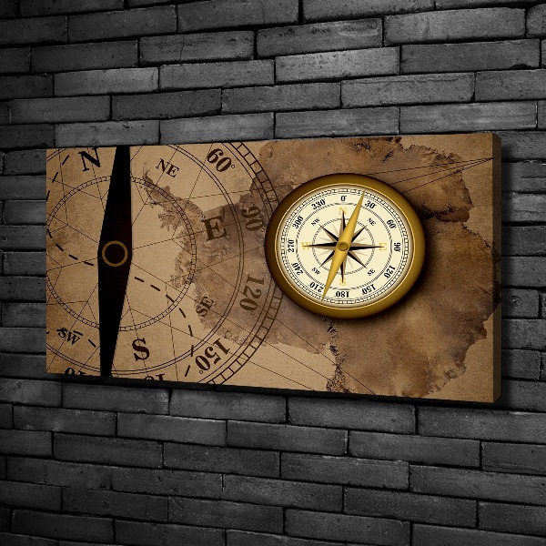 Canvas wall art Compass