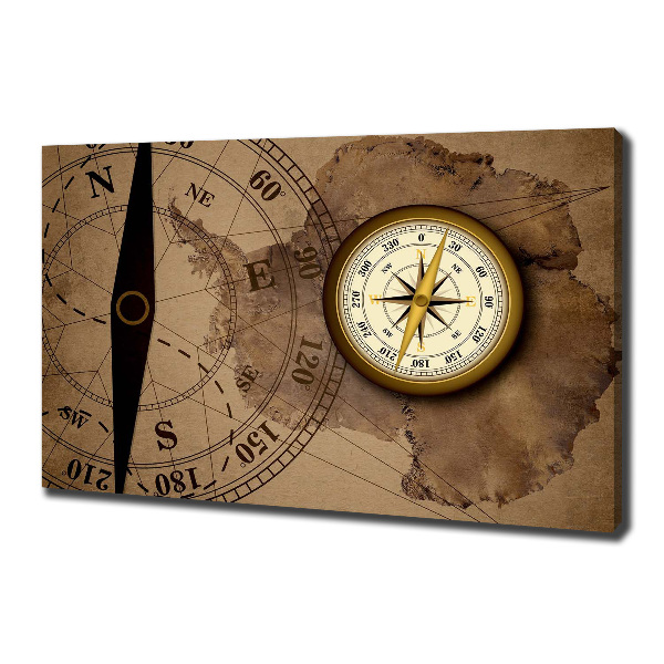 Canvas wall art Compass