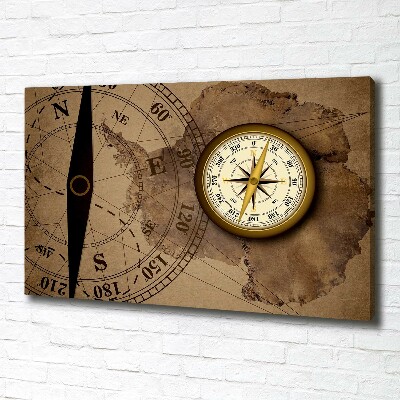 Canvas wall art Compass