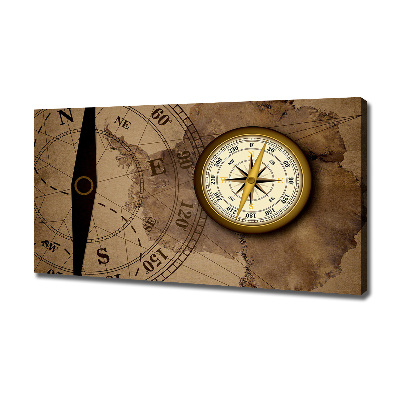 Canvas wall art Compass