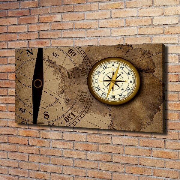 Canvas wall art Compass