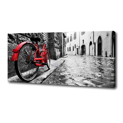 Canvas wall art Red bike