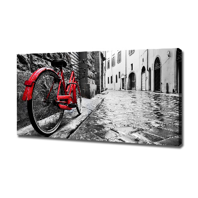 Canvas wall art Red bike