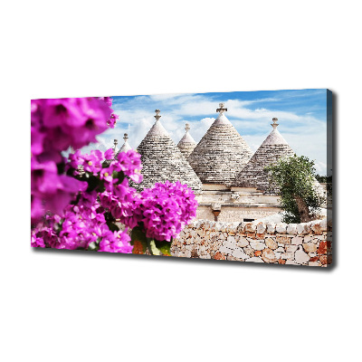 Canvas wall art Trulla houses