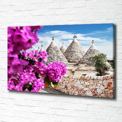 Canvas wall art Trulla houses